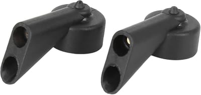 Ruitensproeierkop - Sproeier nozzle - Voorruit reinigen - Twee gaten ontwerp - 3.9 mm gat - Zwart