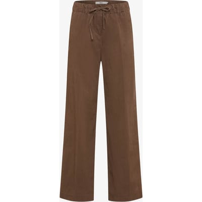 Brax Dames Palazzobroek  Style MAINE WARM GREIGE, bruin, maat 34