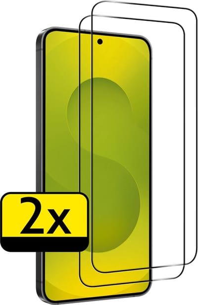 Screenprotector - Geschikt voor Samsung Galaxy S25 - 2 Stuks - Full Cover - Beschermglas - Gehard Glas - Tempered Glass - Screen Protector