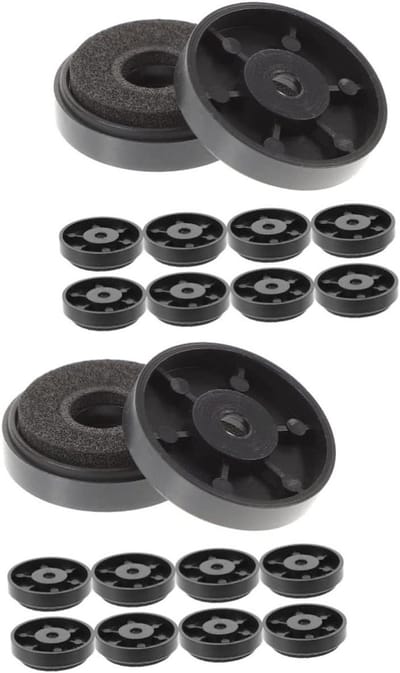 Isolatievoetjes - Trillingsdempers - Audio Apparatuur - Vermindert Trillingen - 20 Stuks - Zwart