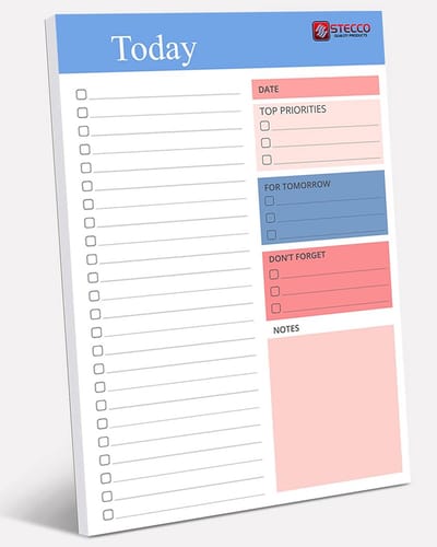 Weekplanner en To-Do Lijst Blok met Verlanglijst en Prioriteiten - Groot Notitieblok voor Dagelijkse Planning
