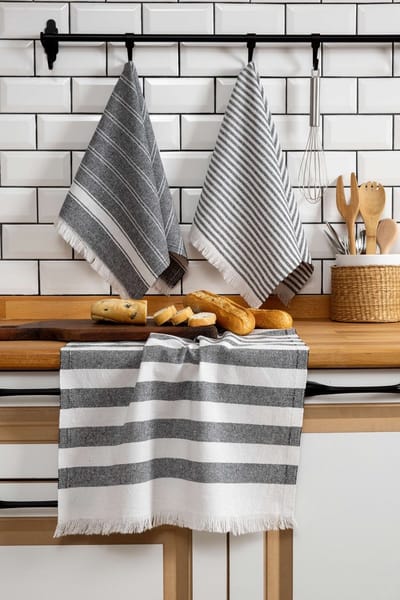 Asir - Handdoekenset - 45 x 65 cm - Zwart