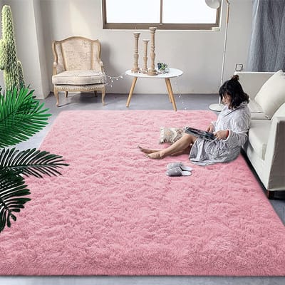 Hoogwaardig en superzacht pluche tapijt Slaapkamer nachtkastje mat Woonkamer kinderkamer Antislip huisdecoratie tapijten 90x150cm