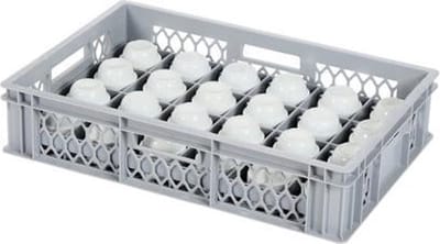 Glazenkrat - voor 24 glazen - max. glashoogte 103 mm - max. Ø 85