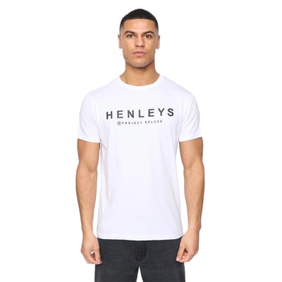 Henleys Heren Henyfront T-Shirt (5-pack) (Zwart/Blauw/Wit/Licht Beige/Donkerblauw)