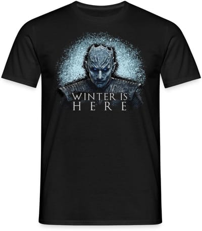 Game Of Thrones Night King Winter Is Here T-Shirt Heren