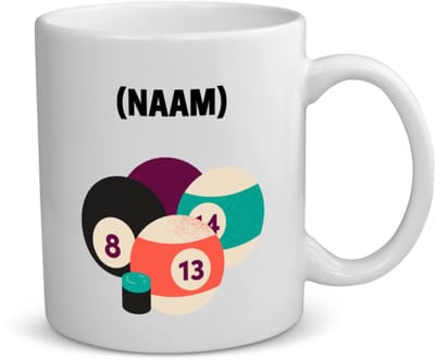 Akyol - biljart met eigen naam koffiemok - theemok - Biljart - biljarter - sport - 350 ML inhoud