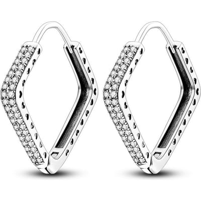 Glanzende Luxe Vierkante Ruit Pave Zirkonia Oorbellen Hangers Voor Vrouwen Meisje Vrouwelijk Zilverkleurig Mode Koreaanse Sieraden Nieuw white