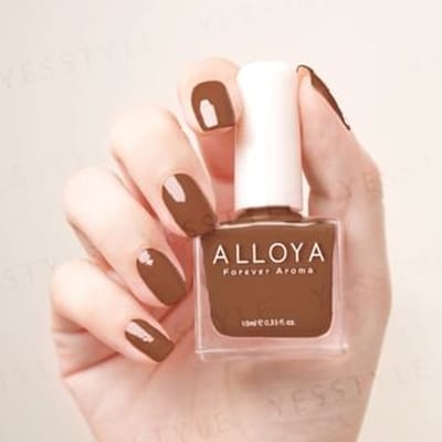 ALLOYA - Water-Based Natural Nail Polish Environmental Friendly 169 Milk Toffee Sundae 10ml