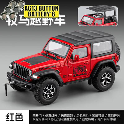 1:32 Jeep Wrangler Rubicon Jl Amerikaanse Hardcore Off Road Suv Legering Metaal Diecast Model Auto Simulatie Huis Trendy Ornamenten Cadeau