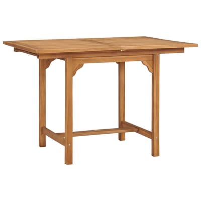vidaXL - Tuintafel - verlengbaar - (110-160)x80x75 - cm - massief - teakhout