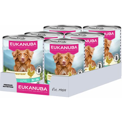 Dubbelpak: 12x400g Eukanuba Special Care Adult Mono-Protein mit Huhn Hundefutter nass