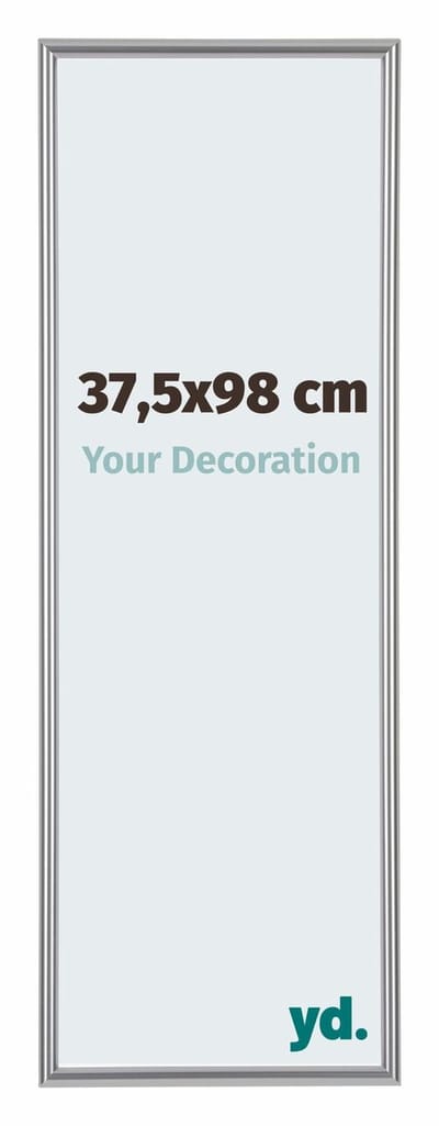 Your Decoration - Puzzellijst 37,5x98 cm - Zilver Hoogglans - Puzzellijst 1500-2000 stukjes - Kunststof Fotolijst - Annecy