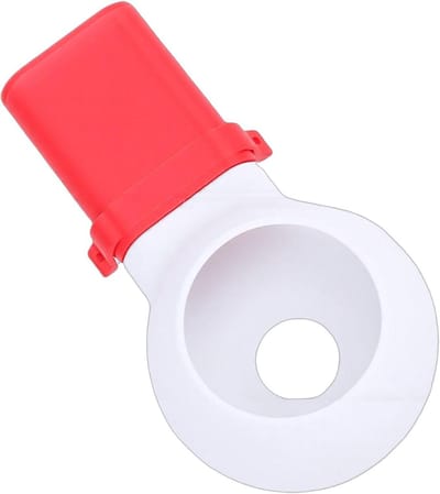 Boorstofopvangbak - Stofvanger Boor - Stofvrij Boren - Geïntegreerde Boorgeleider - 12 x 6 cm - Wit Rood