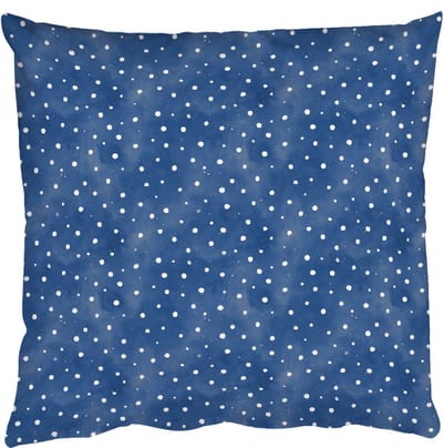 Sierkussens - Kussentjes Woonkamer - 50x50 cm - Frans - Citroen - Stippen - Wit - Blauw