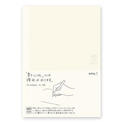 Thijox - Midori MD Notitieboek A5 - Vulpenvriendelijk Gewoon Papier - Draadsteek Binding - Perfect voor Notities, Schrijven, Journaling, Dagboek, Crea