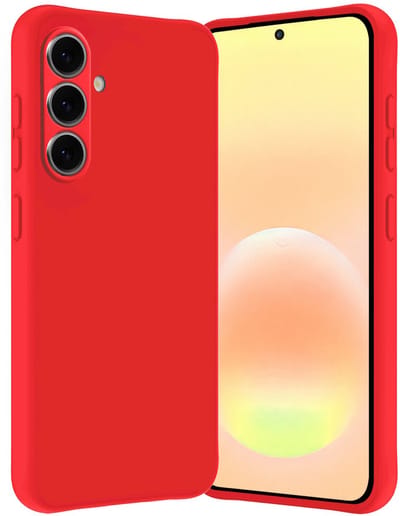 Hoes - Geschikt voor Samsung Galaxy A57 - Sterk & Shockproof - Hoesje Cover - Siliconen Case - Rood