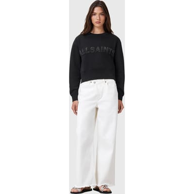 AllSaints Separo Pearl Sweat Black Taglia: L | Maglioni a maglia Outlet | Donna | Bianco