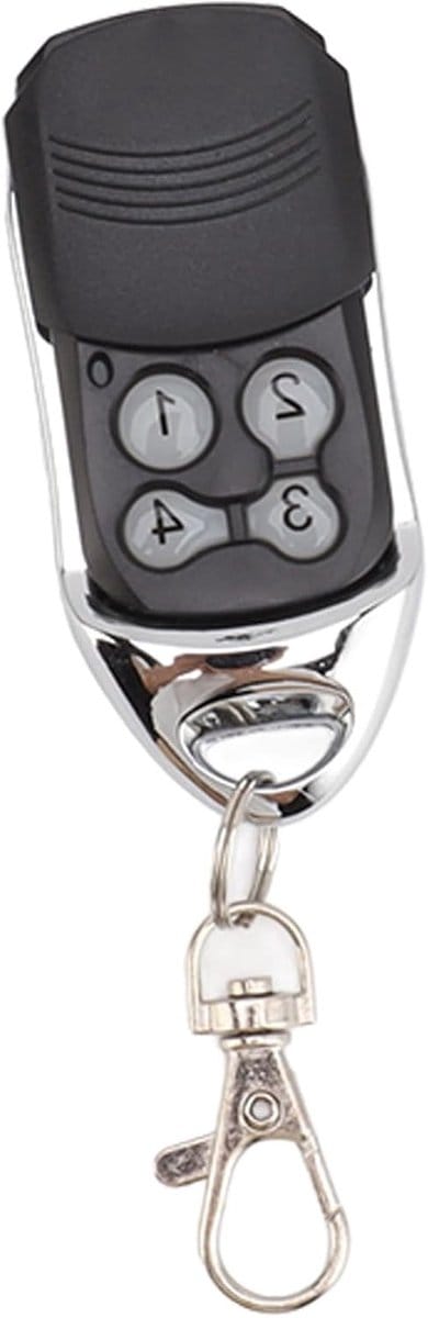 Programmeerbare Afstandsbediening voor Garagedeur met 4 Knoppen en Sleutelhanger - Eenvoudige Installatie 433.42MHz