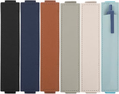 6 Stuks Elastische Notitieboek Pen Verstelbare Bandjes Leren Etui voor Journal Planner en Potloodhouder School Kantoor Benodigdheden