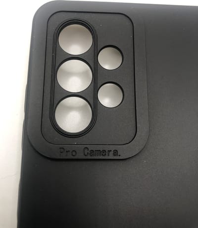 Hoogwaardige siliconen hoesje met bescherming rondom camera/lens – Geschikt voor Samsung Galaxy A53 / A53 5G - Zwart
