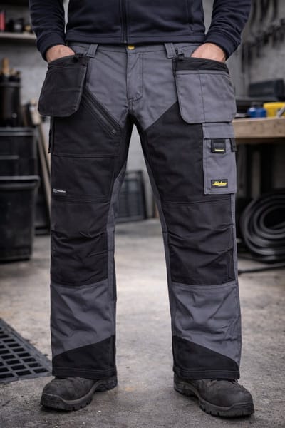 Werkbroek Snickers Workwear RuffWork 6203 – Met Holsterzakken – Steel Grey/Black (5804) – Maat 146