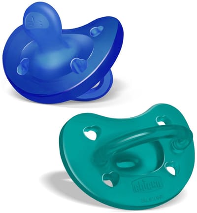 Chicco 00073086210000 fopspeen Ultra-zachte fopspeen Anatomisch Silicone Blauw, Groen