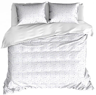 De Witte Lietaer Dekbedovertrek Lilia Porcelain - 200 x 200/220 + (2x) 60 x 70 cm - Katoen Percal
