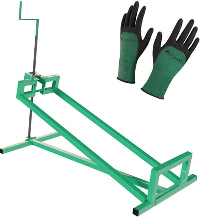 Juskys Zitmaaierkrik / Gazonmaaierlift - Staal - Max. 400 KG - Groen - Incl. Handschoenen