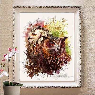 Peinture de diamant d'animaux, perceuse carrée complète, mosaïque, broderie d'images perlées avec diamant Full Square 20X30CM
