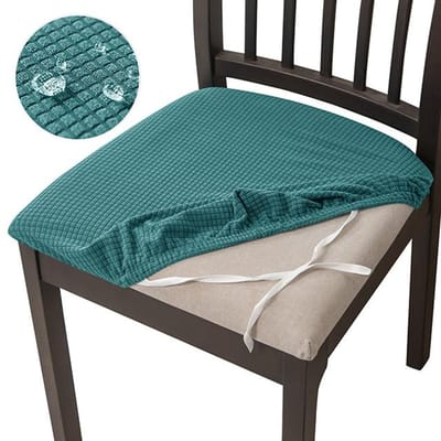1 2 4 6 stuks Waterdichte Jacquard Stoelzitting Covers Afneembaar Eetkamerstoel Stoelhoes Stretch Stoelkussen Beschermhoes Eetkamer voor Thuis 1-Pcs