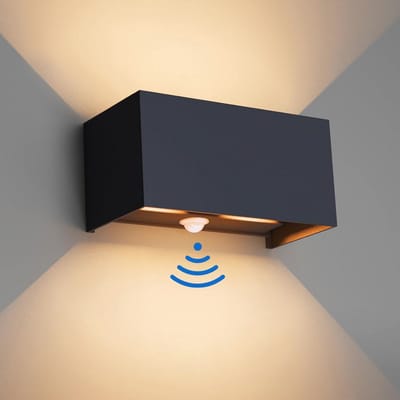 Buitenwandlamp met Bewegingsmelder en Instelbare Lichtstraal - 24W Warmwit IP65