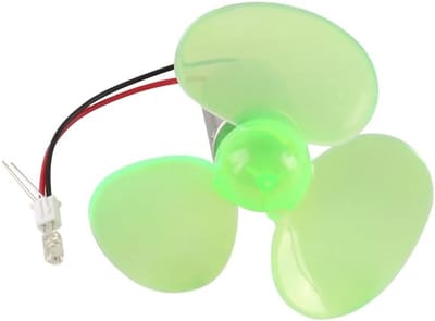 Mini Windturbine Generator - Model Bouwkit - Wetenschappelijk Experiment - Praktische DIY Ervaring - 90mm Ventilator - Groen