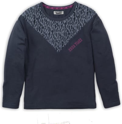 DJ Dutchjeans -  Longsleeve - Dark Grey - Meisjes - Maat 92