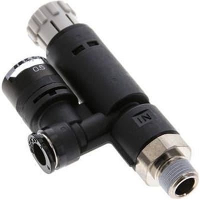 Pneumatische Drukregelaar 6mm - R1/8'' met manometer