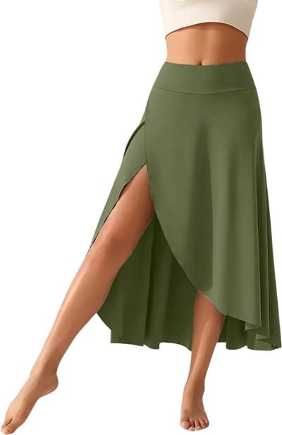 Livano Rokje Dames - Korte - Korte Broek - Wandelrok - Legging - Groen - S