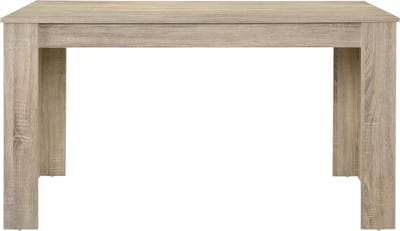 Eettafel Nora 140x90x77 cm eikenkleurig gekalkt