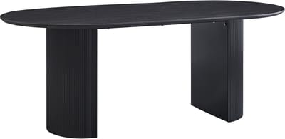 Eetkamertafel Odile Donkerbruin - MDF - Overig - 200x110cm - Hoogte 76 cm