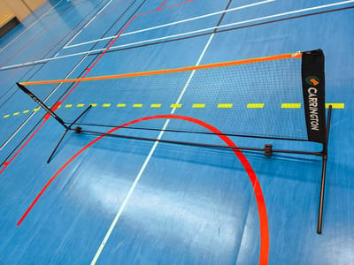 Verplaatsbaar badmintonnet - Praktische badmintonset