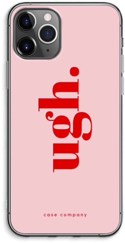Case Company® - Hoesje geschikt voor iPhone 11 Pro Max hoesje - Ugh - Soft Cover Telefoonhoesje - Bescherming aan alle Kanten en Schermrand