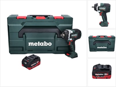 Metabo SSW 18 LTX 800 BL accu-slagmoersleutel 18 V 800 Nm 1/2" borstelloos + 1x accu 5,5 Ah + metaBOX - zonder oplader