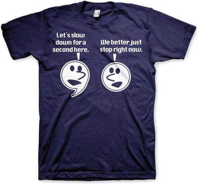 Hybris Let's Slow Down For A Second T-shirt Navy