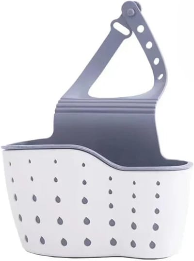 Keuken Afvoer Houder - Spons Organizer - Keuken Opbergen - Heeft een Drain Functie - 22 x 13 cm - Beige