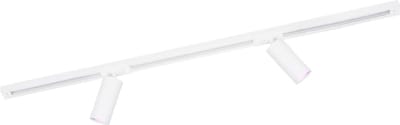 Ledvion - Smart LED Railverlichting 1M + 2 Railspots (4.9W - RGB - Wit - Dimbaar) - 1-Fase
