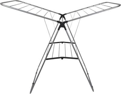 Home Deco Factory Wasrek/droogrek - grijs - metaal - 136 x 59 x 93 cm - ophangen