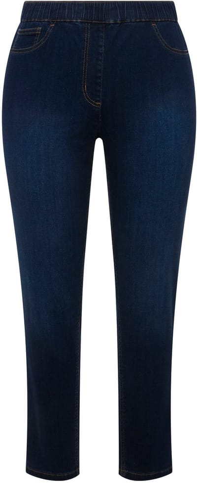 Angel of Style - Dames - Jegging Jule Slim Fit waseffecten elastische tailleband - Blue stone - Maat 60