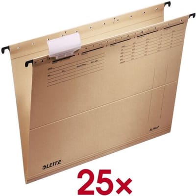 Leitz Alpha® Hangmap met korte zijde open Natuurbruin
