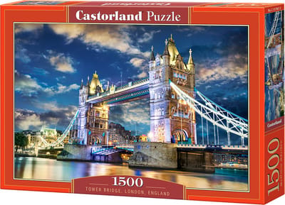 Castorland Tower Bridge, London, England – Puzzel – 1.500 stukjes – Satijnen afwerking – Perfecte pasvorm – Europese kwaliteit