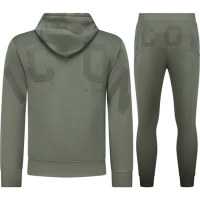 ICON Huispak Heren - Trainingspak Heren - Joggingpak Heren Volwassenen - 6152 - Groen