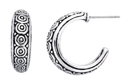 Behave - Oorbellen - Dames - Zilverkleur - Boho - Met Motief